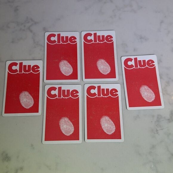 Vintage 1972 Clue Board Game Replacement Cards FULL SET Parker Brothers - Picture 3 of 9